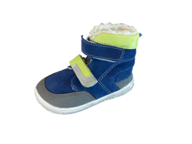 Jonap Barefoot Falco modrozelené zimné topánky